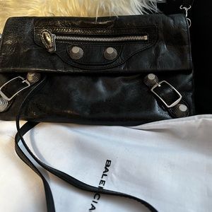 BALENCIAGA- Black Crossbody Bag
